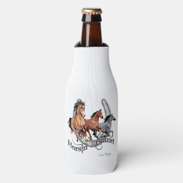 Enfriador De Botellas Caballo alrededor del engranaje de Lover (Frente de la botella)
