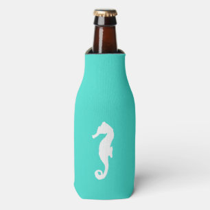 Enfriador De Botellas Caballo De Mar De Decoración Costera Turquesa