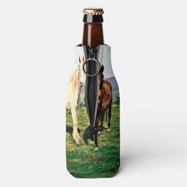 Enfriador De Botellas Caballos/Cabalos/Horses (Reverso de la botella)
