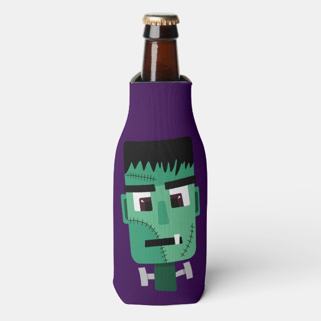 Enfriador De Botellas Cabeza de Frankenstein Monster (Frente de la botella)
