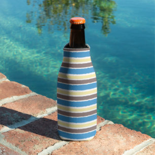 Enfriador De Botellas Café Marrón Mantequilla de Palomitas Azul Sónico R