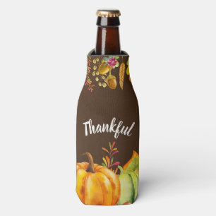 Enfriador De Botellas Calabazas de cosecha y otoño deja la frontera agra