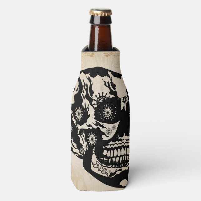 Enfriador De Botellas Calavera de azúcar (Frente de la botella)