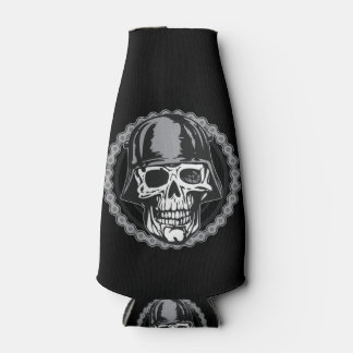 Enfriador De Botellas Calavera de casco militar con cadena de motociclis