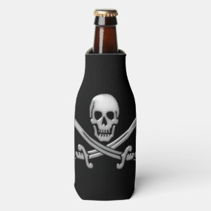 Enfriador De Botellas Calavera pirata y espadas cruzadas