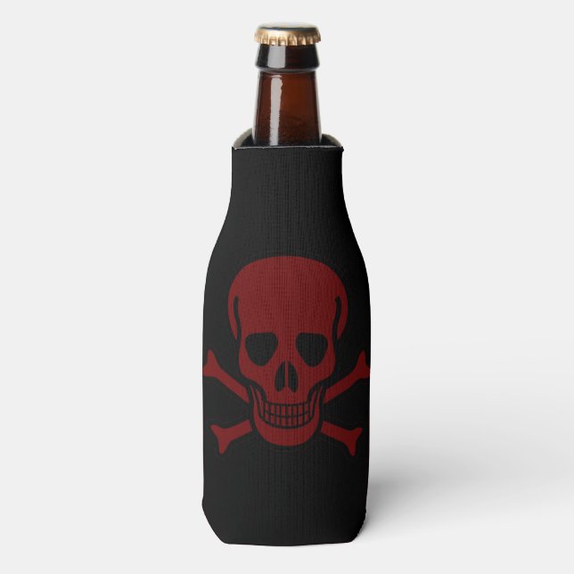 Enfriador De Botellas Calavera y huesos (Frente de la botella)