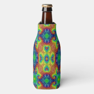 Enfriador De Botellas Caleidoscopio del fractal del vintage del cielo