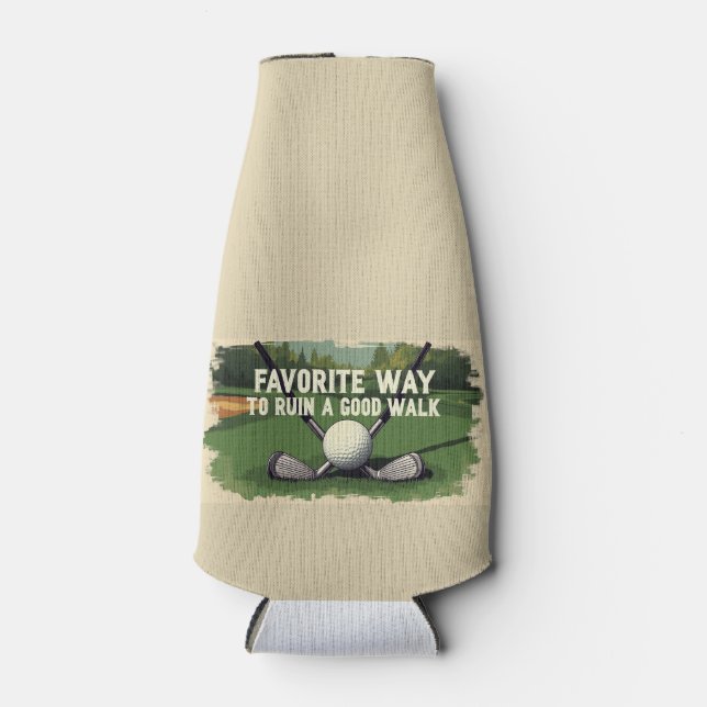 Enfriador De Botellas Camino Favorito Para Arruinar Un Buen Golf A Pie (Anverso)