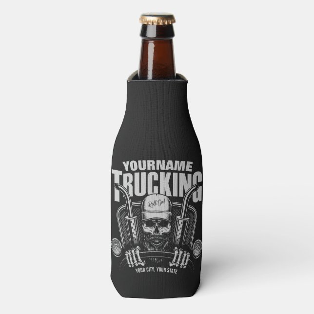 Enfriador De Botellas Camión de camionetas de cráneo personalizado camio (Frente de la botella)