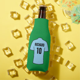 Enfriador De Botellas Camisa de fútbol en azul cielo claro