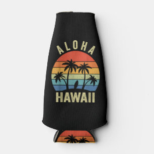 Enfriador De Botellas Camisa de la isla hawaiana Aloha Hawaii Playa de p