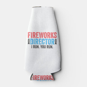 Enfriador De Botellas Camiseta camiseta del director de fuegos artificia