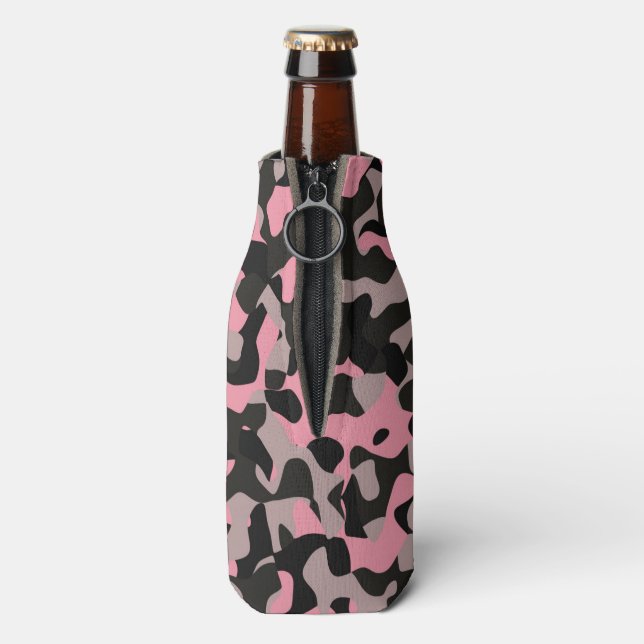 Enfriador De Botellas Camo rosa (Reverso de la botella)