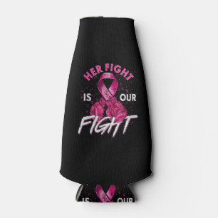 Enfriador De Botellas Cáncer de Mama Su Lucha es Nuestra Lucha Cáncer de