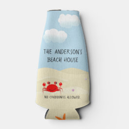 Enfriador De Botellas Cangrejo de playa personalizado