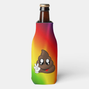 Enfriador De Botellas Canto de signo de paz - Emoji de popa de tinte/ref