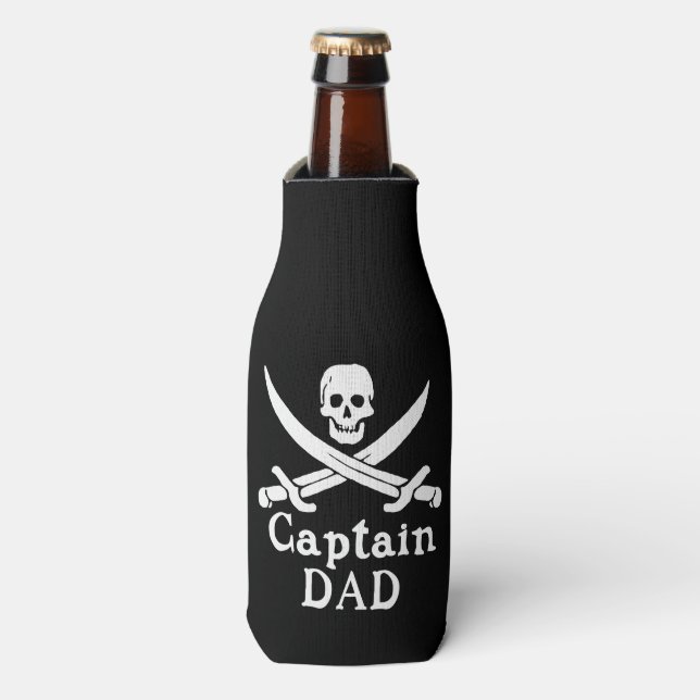 Enfriador De Botellas Capitán Papá - Clásico (Frente de la botella)
