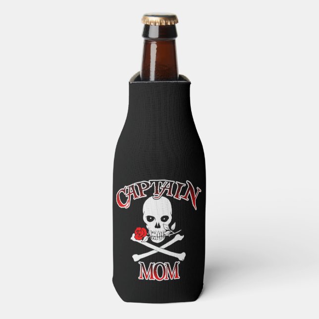Enfriador De Botellas Captain Mom Bottle Cooler (Frente de la botella)
