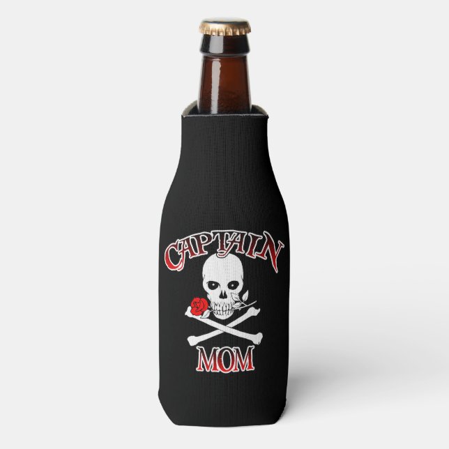 Enfriador De Botellas Captain Mom Bottle Cooler (Frente de la botella)