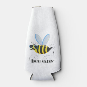 Enfriador De Botellas Carácter de abeja con gafas de sol bigote Bee Fáci