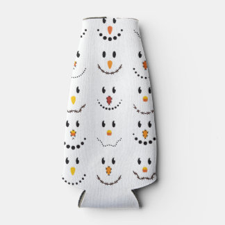 Enfriador De Botellas Caras de muñecos de nieve