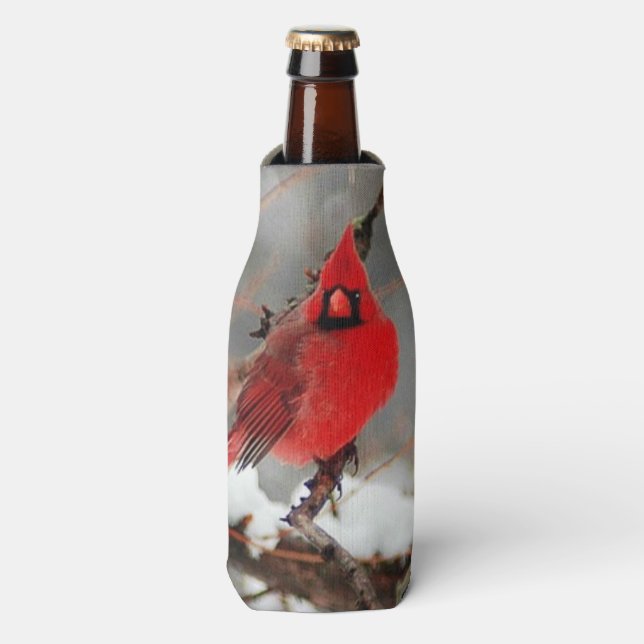 Enfriador De Botellas cardenales masculinos y femeninos (Frente de la botella)