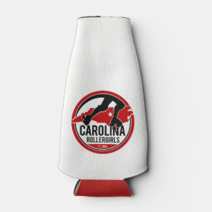 Enfriador De Botellas Carolina Rollergirls botella koozie