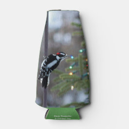 Enfriador De Botellas Carpintero lechoso y árbol de Navidad