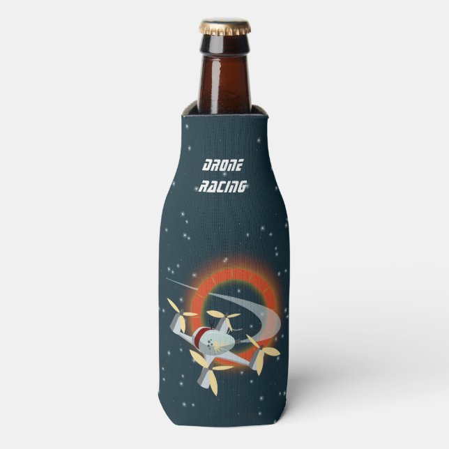 Enfriador De Botellas Carreras de drones (Frente de la botella)