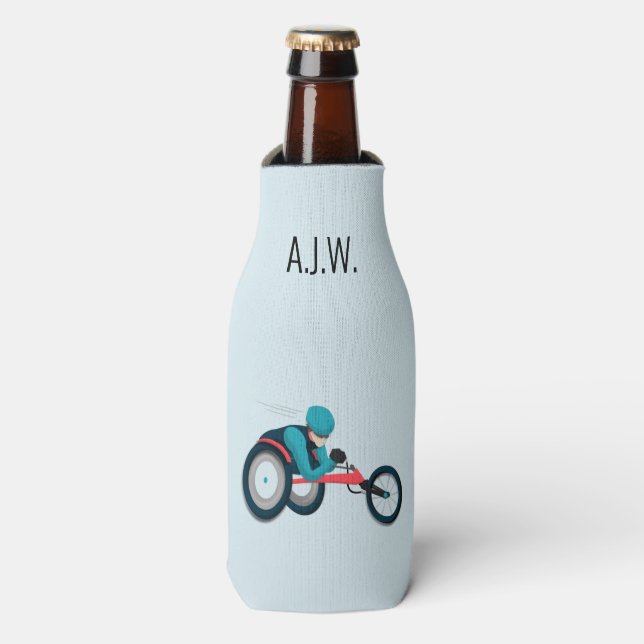 Enfriador De Botellas Carreras en silla de ruedas (Frente de la botella)