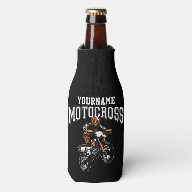 Enfriador De Botellas Carreras personalizada de moto-cruz sucia para cic (Frente de la botella)