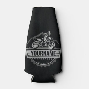 Enfriador De Botellas Carreras personalizada de Motocross Rider Dirt Bik