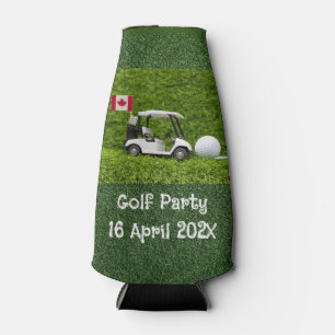 Enfriador De Botellas Carro de golf con bandera de Canadá para fiesta go