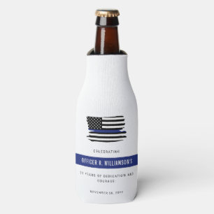 Enfriador De Botellas Celebración personalizada de jubilación de la poli