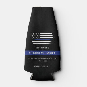 Enfriador De Botellas Celebración personalizada de jubilación de la poli