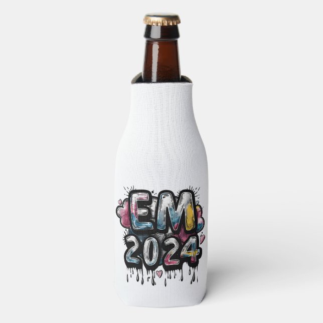 Enfriador De Botellas Celebrar cada gol con el tema del fútbol EM 2024 (Frente de la botella)