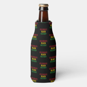 Enfriador De Botellas CELEBRAR HISTORIA NEGRA Rojo Amarillo Verde BHM
