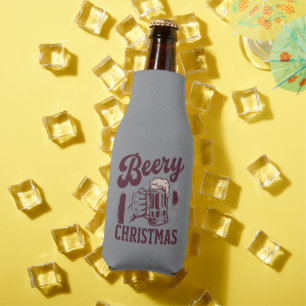 Enfriador De Botellas Cerveza Navidad Vintage Fiestero Tipos Cerveza