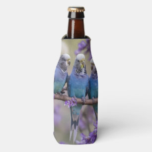 Enfriador De Botellas Chatter De Árbol Superior: Budgies Azules En El Ár