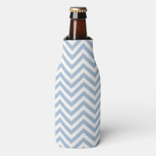 Enfriador De Botellas Chevron texturizado Grunge azul claro