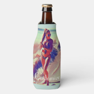 Enfriador De Botellas Chica de playa Thunder_Cove