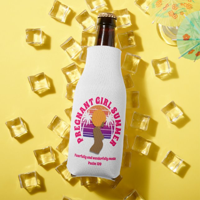 Enfriador De Botellas Chica EMBARAZADA cristiana SUMMER Afro Queen (Verano in situ)