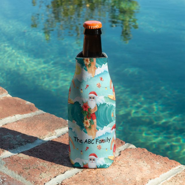 Enfriador De Botellas Christmas in July with SANTA CLAUS   (Piscina in situ)