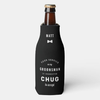 Enfriador De Botellas Chug aceptará la propuesta de Groomsman