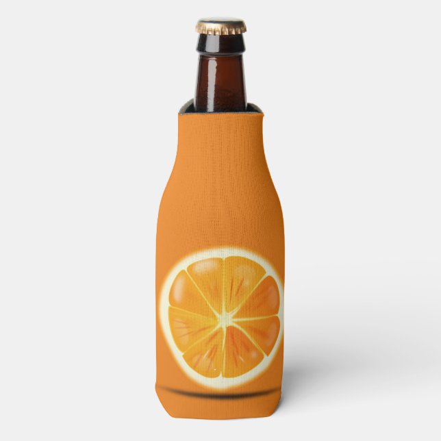 Enfriador De Botellas Citrus Naranja Slice (Frente de la botella)