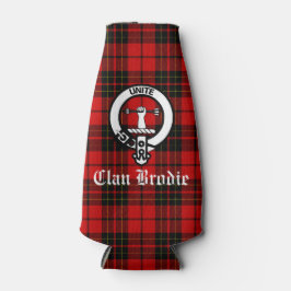 Enfriador De Botellas Clan Brodie Escudo Badge y Tartán