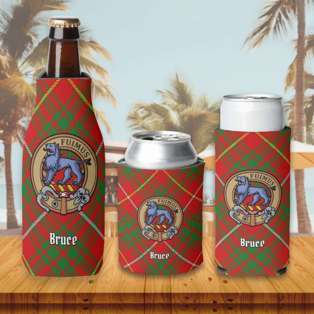 Enfriador De Botellas Clan Bruce Escudo sobre Tartán (Subido por el creador)