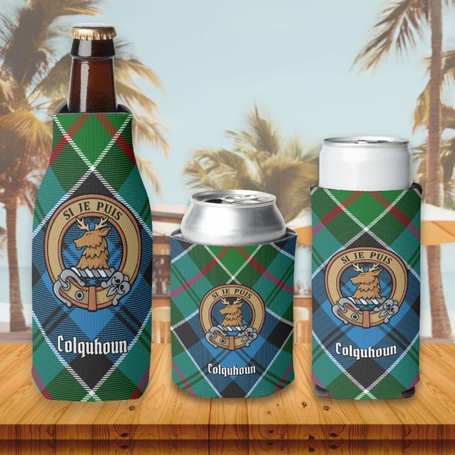Enfriador De Botellas Clan Colquhoun Escudo sobre Tartán (Subido por el creador)