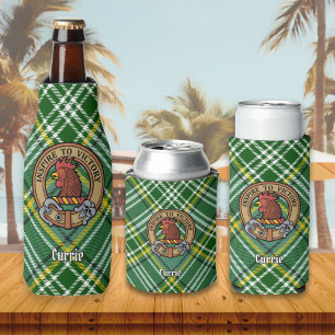 Enfriador De Botellas Clan Currie Rooster Escudo sobre Tartán