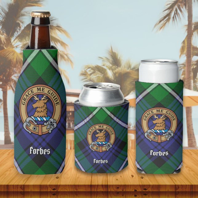 Enfriador De Botellas Clan Forbes Escudo sobre Tartán (Subido por el creador)
